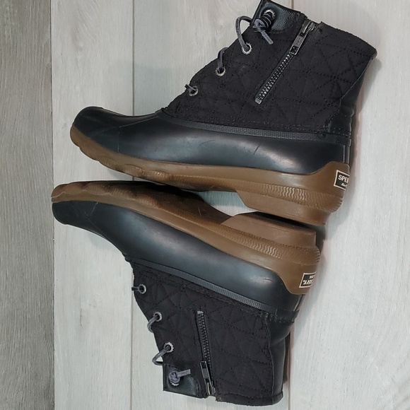 Sperry Womens Syren Gulf Saltwater Duck Rubber Waterproof Boots shoes sz 7.5 - Picture 7 of 11